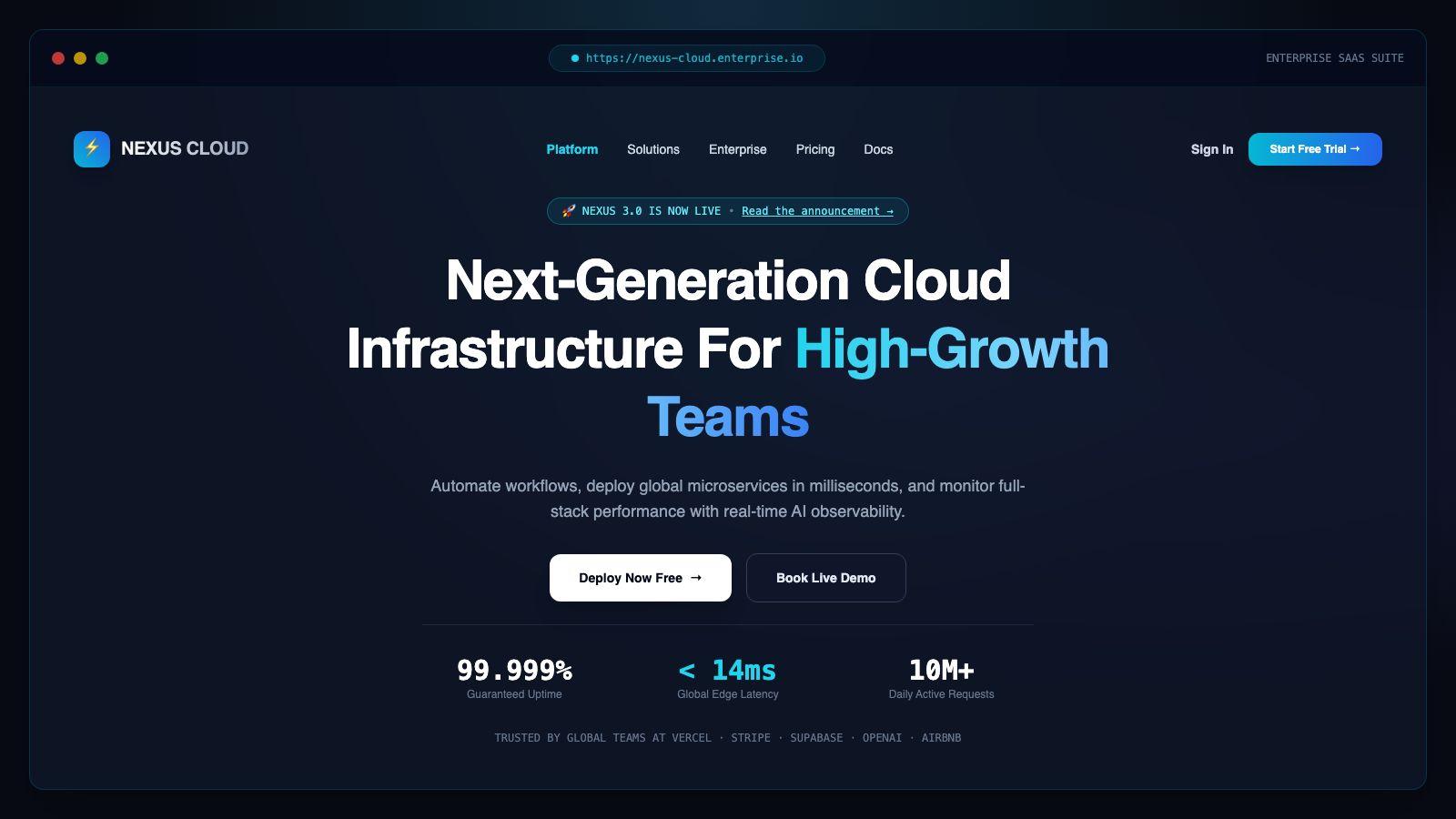 Corporate Landing Page