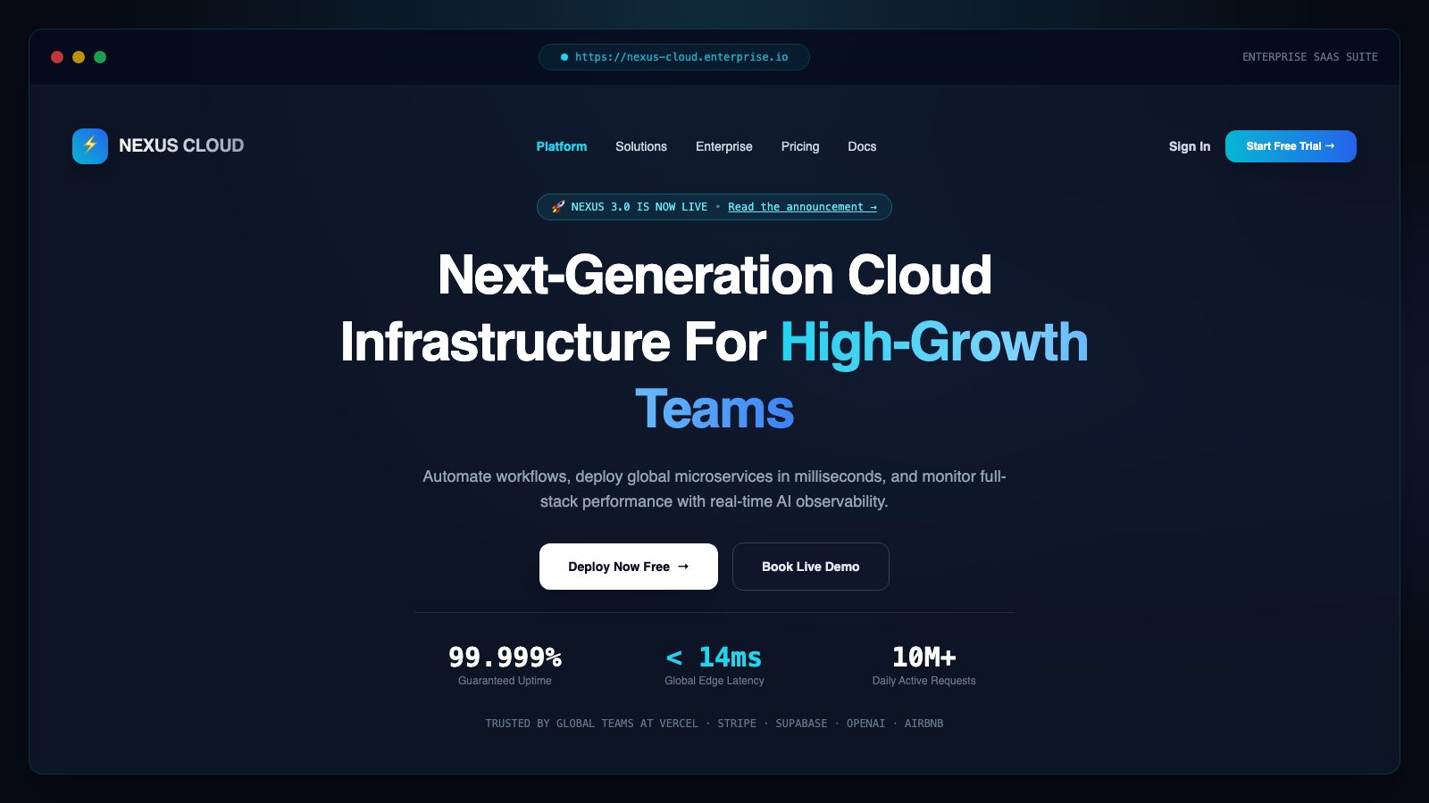 High-Conversion SaaS Landing